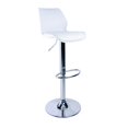 thumbnail image 1 of Banco Alto Silla Para Bar Barra Cocina Ajustable Respaldo blanco, 1 of 8