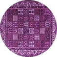 thumbnail image 1 of Ahgly Company Indoor Round Persian Purple Traditional Area Rugs, 4' Round, 1 of 4