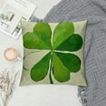 thumbnail image 2 of Nawypu  St Patricks Day Shamrock Pillow Covers, Lucky Clover Green Decorative Throw Pillow Covers Irish-Themed Home Decor Cushion Cases,, 2 of 5
