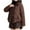 Coffee, variant on Brondbend Women Coats Winter Jackets for Women Hooded Long Sleeved Full Zipper Solid Color Jacket with Pocket Thick Oversized Outerwear Comfortable Party Work Clothes,Beige