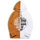thumbnail image 4 of Jersey de otoño e invierno para mujer, con capucha, estilo punk oscuro, estampado, costura, manga larga, fino, suelto, informal, con cuello encapuchado, suéter, abrigo Pompotops FGAJ16613, 4 of 5