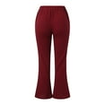 thumbnail image 6 of Women High Waisted Wide Leg Pants Fashion Drawstring Elastic Trousers Comfy Straight Leg Long Pants With Pockets Business Casual for Women Pants plus Size, 6 of 6
