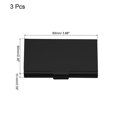 thumbnail image 2 of Professional Business Card Holder Aluminum Pocket Credit Card Case, Black 3 Pack, 2 of 5