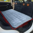 thumbnail image 4 of Dog Bed for Car, Backseat Pet Bed Mat, Dog Seat Cover for Car Back Seat, Non-Slip Travel Pet Mat, Fit for Backseat Extenders and Seat Covers (LightGray, 24.8x54inch), 4 of 7