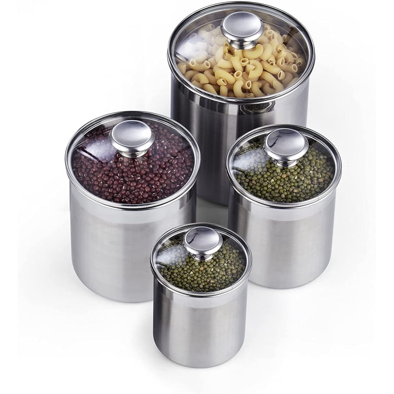Cooks Standard Stainless Steel Food Jar Canister Set, 4-Piece