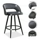 thumbnail image 3 of Set de 2 Bancos Cadiz Periquera Barra de Cocina Mueble Mundo In Madera y Metal Gris BANC0903740GRIS, 3 of 8