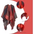 thumbnail image 4 of Châle Imprimé pour Femmes Poncho Ouvert à la Mode, 4 of 6