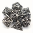 thumbnail image 1 of Hollow Polyhedron Dragon Metal Dice Suitable For Dungeons And Dragon RPG MTG Tabletop Games D&D Trailblazer Shadow And Math Teaching Suit 7-piece Set, 1 of 5