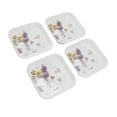 thumbnail image 3 of Plato de Merienda de Frutas ANGGREK 4 Piezas de Hueso Escupir 15x15cm, 3 of 8