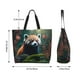 thumbnail image 5 of Easygdp Forest Plant Raccoon Bolsas Tote para Mujer, Bolsos de Hombro para Viaje, Bolsos de Mano de Gran Capacidad para Compras y Trabajo, 5 of 8