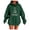 Green, variant on CAIXIA Oversized Hoodies for Women Pullover Cozy Loose Fit Fall Long Sleeve Tops Novelty Print Oversized Sweatshirts for Women with Kangaroo Pocket Fall Clothes