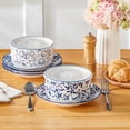 thumbnail image 3 of MALACASA Ceramic Bowls with Lids, 36 oz Salad Bowls Set of 2, Pasta Bowls for Salad, Cereal, Dishwasher Safe, White, 3 of 11