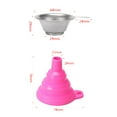 thumbnail image 3 of tooloflife 1/3/5 Set Silicone Funnel Silicone Collapsible Funnel Set Resin Filter Cup Kitchen Gadgets Easy Clean 3 Colors, 3 of 7