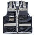 thumbnail image 1 of Reflective Safety Vest for Men Women High Visibility Reflective Strips Mesh Vest with Pockets Meets ANSI/ISEA Standards fluorescent yellow XXL, 1 of 4