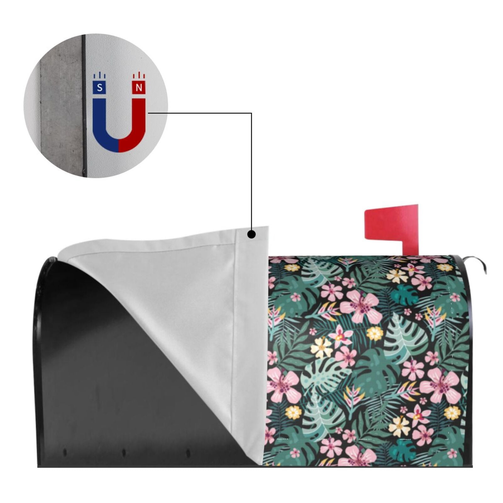 Kdxio Magnetic Mailbox Cover 21x18 in Mailbox Cover Outdoor Decoration Holiday Mailbox Covers for Home Garden Yard-21x18 in