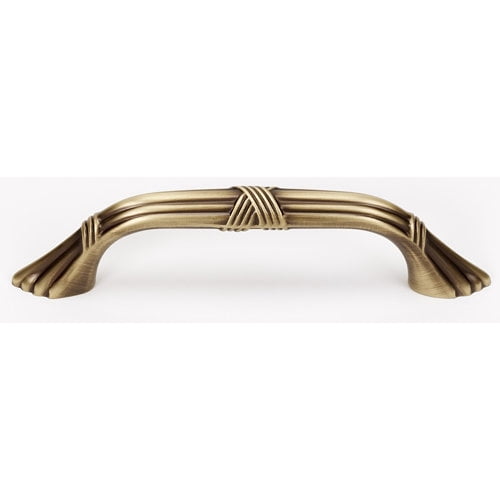 Ribbon and Reed 3 1/2" Center Arch Pull, Antique English