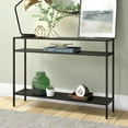 thumbnail image 2 of Evelyn&Zoe Ricardo 42" Wide Rectangular Console Table with Metal Shelves, Blackened Bronze, 2 of 7