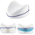 thumbnail image 1 of Heart-Shaped Memory Foam Leg Pillow - 100% Slow Rebound Contour Design, Compact Size 25*25*15*6, Lightweight <1lb, Durable Factory-Made Support for All Sleep Positions, White, 1 of 5