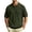 #04 Green 【Mix, Match & Rotate: Stock Up on Daily Colors】, variant on Men's Summer Combed Cotton Stripe Lapel Shirt Tops, Short Sleeve Loose Fit Button Down Casual Shirts, Breathable Lightweight Soft Cooling Vacation Beach Gift for Him | JASKFLY,Black M