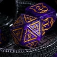 thumbnail image 2 of Cusdie 7-Die 25mm Giant DND Dice, Shield&Sword Pattern Polyhedral Dice Set for Role Playing Game Dungeons and Dragons D&D Dice Pathfinder, 2 of 5