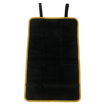 AURARMLET Black Oxford Cloth Repair Bag for Electrician Work Organizer with Industrial Metal Hook Strap