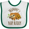 thumbnail image 3 of Inktastic Mommys Nap Buddy Sloth Boys or Girls Baby Bib, 3 of 4