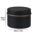 thumbnail image 2 of GENHAKON 36 paquetes de latas de velas negras de 4 oz, latas para hacer velas a granel, tarros de velas, recipientes para hacer velas, 2 of 5