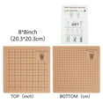 thumbnail image 2 of Cork Wood Blocking Mats for Knitting Double Side Blocking Boards with Grids for Needlepoint Crochet BurlyWood 20.3x20.3x1cm, 2 of 2