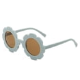 thumbnail image 4 of Nuevas gafas de sol para niños, redondas y bonitas, con diseño de flores, para niños y niñas, resistentes a los rayos ultravioleta, bonitas gafas de sol R9L8, 4 of 8