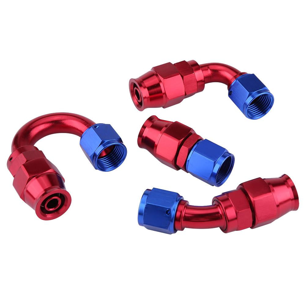 Mgaxyff AN8 Fitting Kit Stainless Steel PTFE Braided Oil Fuel Hose Line