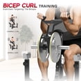 thumbnail image 3 of HeeH Preacher Curl Bench: Bicep Training Station for Barbell & Dumbbell Workouts with Lifting Weights Home Gym Equipment Black, 3 of 7