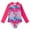 Hot Pink, variant on RUTAYY Girls Swimwear Long Sleeve Sunscreen 1 Piece Swimsuit Quick Dry, Hot Pink, 10-12 Years