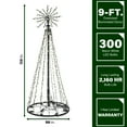 thumbnail image 5 of Fraser Hill Farm 9-Ft. Light Tree with Starburst Topper with Warm White LED Lights, FFCHLED108-TRE-WW, 5 of 7