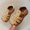 thumbnail image 6 of XinghaiYIDE Toddler Kids Closed-Toe Sport Sandals, Breathable Lightweight Summer Beach Shoes for Boys & Girls, Adjustable Strap Non- Casual Outdoor Footwear for Ages 1-6Y Brown, 6 of 9