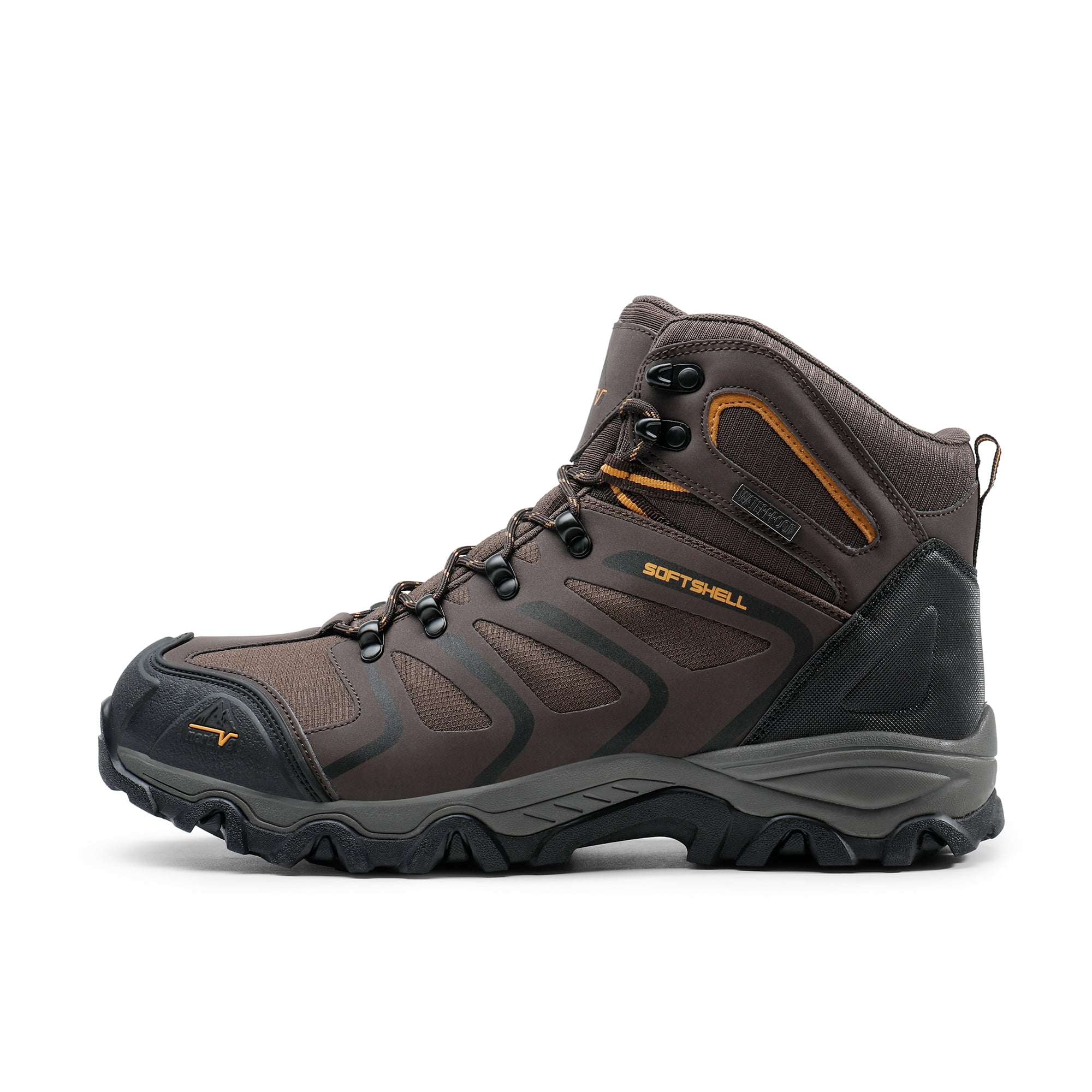 Mens Waterproof Ankle-High Hiking Boots - Lightweight Outdoor Shoes for Trekking Trails