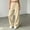 Beige, variant on DuoJiaJ Womens Wide Leg Pants, Soft Stretch Travel Ready Casual Bottoms Beige L