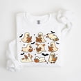 thumbnail image 4 of Reading Ghost Ducks Halloween Sweatshirt – Cute Spooky Pullover with Book-Loving Ghosts, Cozy Fall Graphic for Women, Men & Teens, 4 of 6