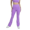thumbnail image 7 of YITTY Active Women's UltraLuxe Kick Flare High Waist Legging, Athleisure, 4-Way-Stretch, Neon Violet, XL, Short | 30" Inseam, 7 of 7
