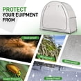 thumbnail image 5 of Ktaxon (2-3) Bike Storage Tent, Outdoor Bike Covers Waterproof Shed Tent, 210D Oxford Fan-Shaped Portable Shed, Fit for Bicycle,Graywhite, 5 of 9