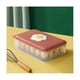 thumbnail image 5 of Caja de almacenamiento para refrigerador de huevos yuxing con tapa rejilla anticaída color rojo, 5 of 5