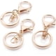 thumbnail image 1 of 5 piezas de cierres para llaveros de aleación dorada, anillos para llaveros con anillas de hierro, piezas de anillos para llaveros dorados con anilla abierta, 1 of 2