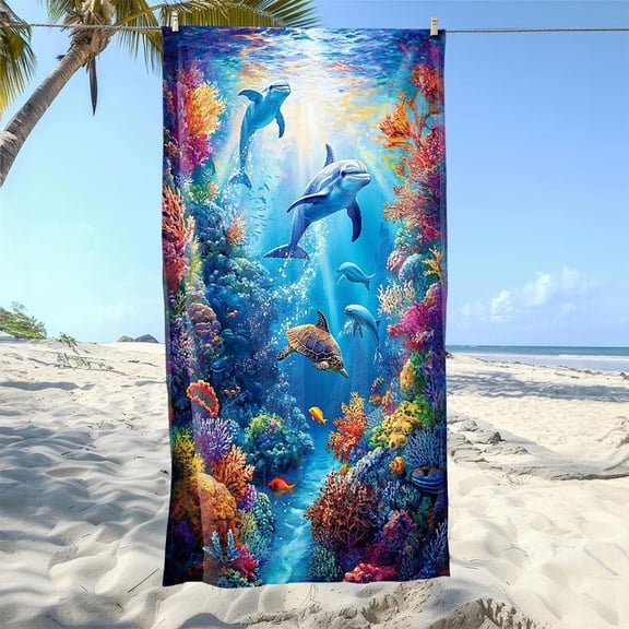 Kbndieu Beach Towel Absorbent & Quick Dry Sand Free Large Oversized Bathroom Bath Pool Swim Towels Lightweight Beach Essentials for Women