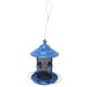 thumbnail image 2 of Desiderio Comedero para pájaros, alimentador automático de semillas colgantes de acero inoxidable a prueba de lluvia con múltiples puertos para perchas para exteriores, azul, 2 of 6