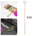 thumbnail image 4 of 10 Pieces Goose Feather Earpicks for Adults Children Pick Ear Spoon Green Thread L, 4 of 8