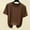 Brown T-shirt for women, variant on Womens' Solid Color Round Neck Short Sleeve Casual Going Out Tops for Women Black XXL