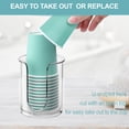 thumbnail image 4 of Dispensador de vasos de baño BYAWAY para encimera, 150 ml, paquete de 2, 4 of 7