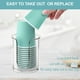 thumbnail image 4 of Dispensador de vasos de baño BYAWAY para encimera, 150 ml, paquete de 2, 4 of 7