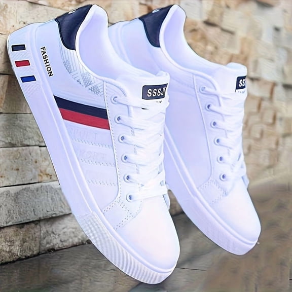 Men's Skateboard Shoes, Athletic Footwear, Streetwear Shoes, Urban Fashion, Trendy Sneakers, Breathable Pu Upper, Durable Pvc Sole, Performance Sneakers, Skateboarding Footwear, Men's Footwear