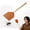 Black, variant on Hollow Leather Fly Swatter Featuring Long Solid Wooden Handle, Leather Fly Swatter, Practical Accessory for Home, Kitchen and Outdoor Scenes(Brown)