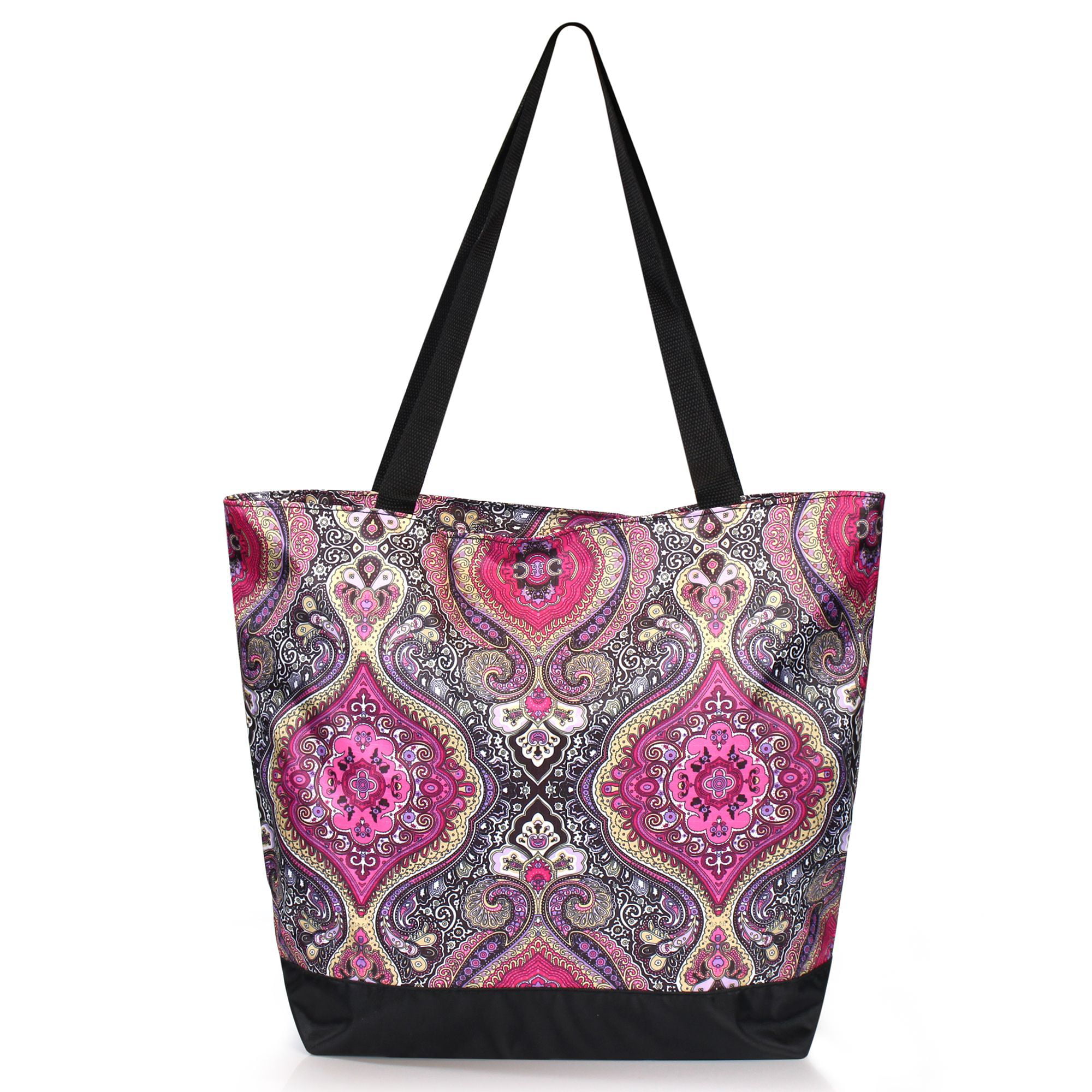 Zodaca Lightweight Zip Closure Handbag Tote Carry Bag for Shopping ...